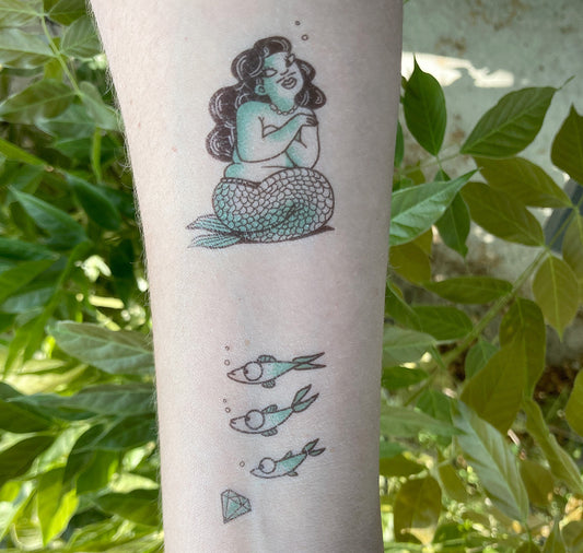 Rina Jost - Underwater Temporary Tattoos