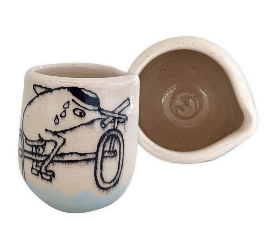 eifach öppis x bol maman - kleiner Krug "Delfin" (Unikat)