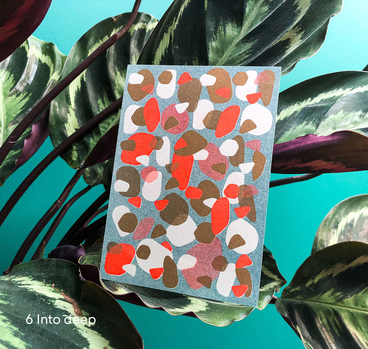 Aline Meier - Kartenset "Of matching fake wild Watermelon"