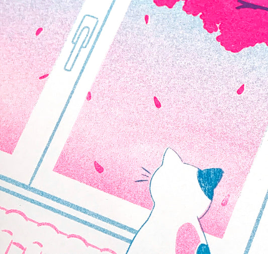 Laura LOW - Plakat "Sakura Cat"