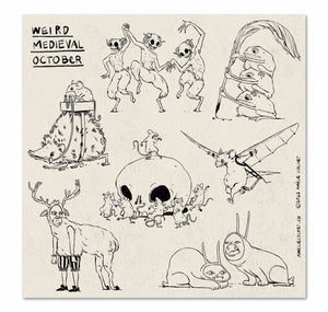 Amélie Cochet - Stickerset "Weird Medieval October"