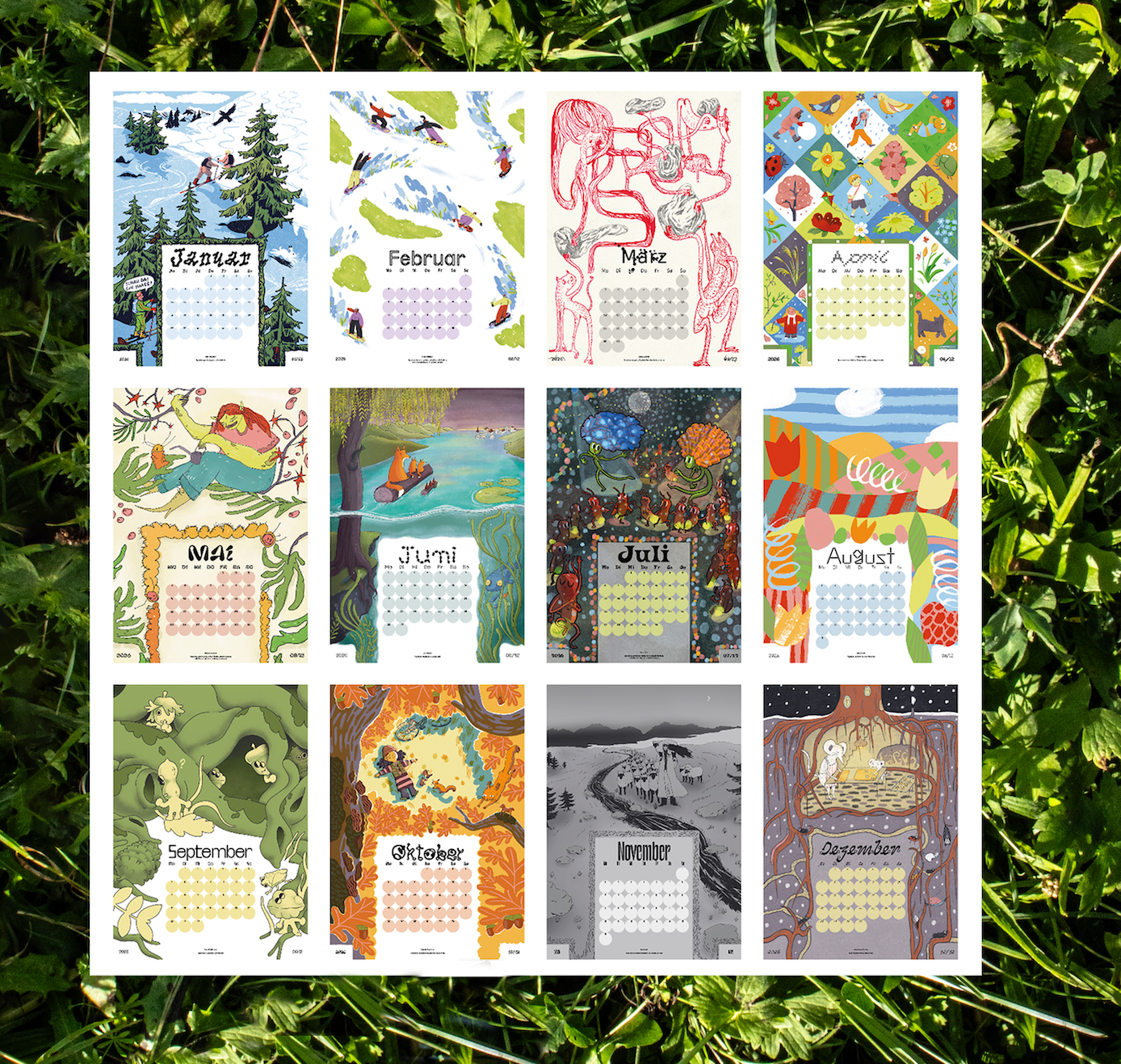 Aggregat Studio - Jahreskalender 2026