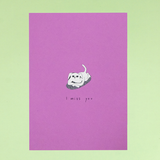 Aggregat Studio - Postkarte "I miss you"