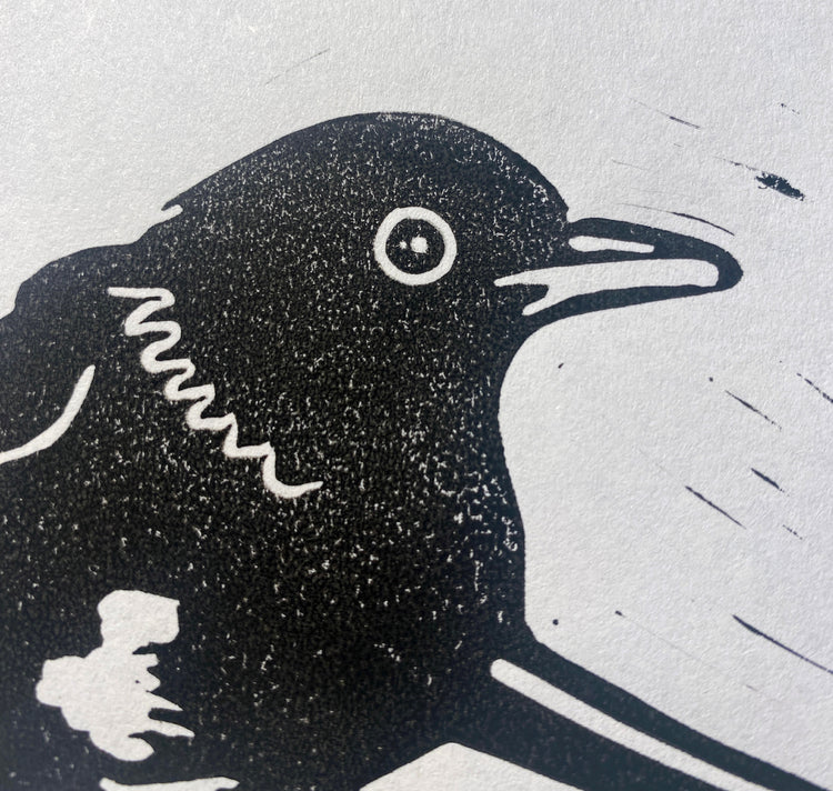 GINNY - Carta "Il merlo che cammina n. 2"