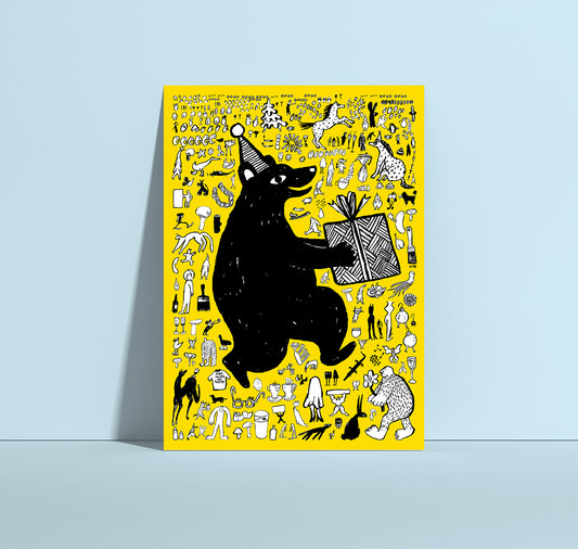 Anna-Lisa Schneeberger - Postkarte "Bär"