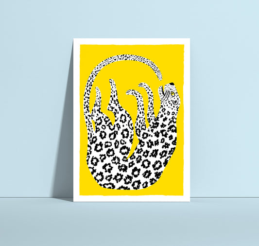 Anna-Lisa Schneeberger - Postkarte "Leopard"