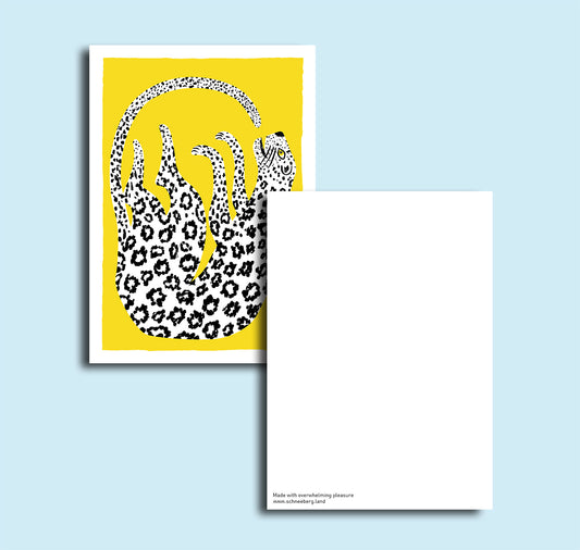 Anna-Lisa Schneeberger - Postkarte "Leopard"