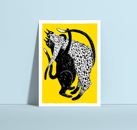 Anna-Lisa Schneeberger - Postkarte "„Miauuuu!“"