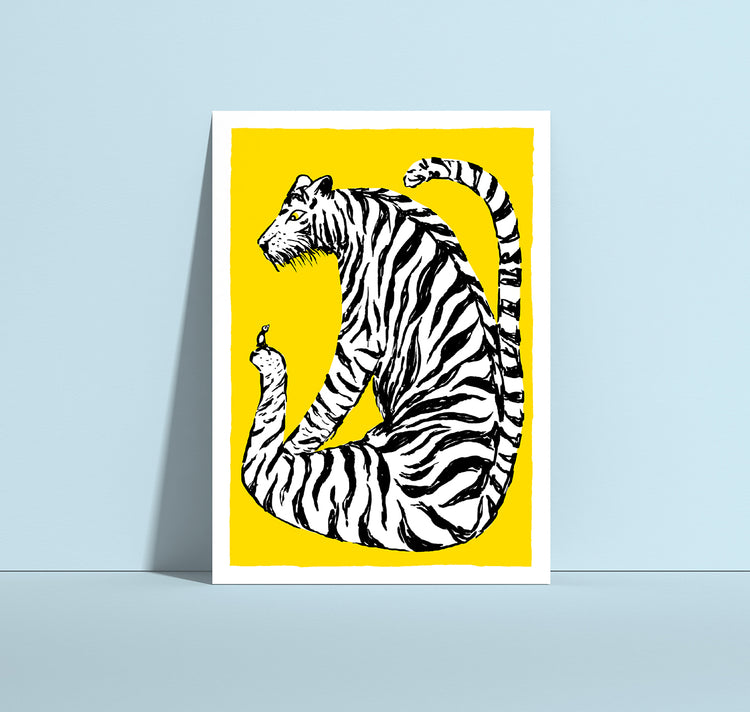 Anna-Lisa Schneeberger - Postkarte "Tiger"