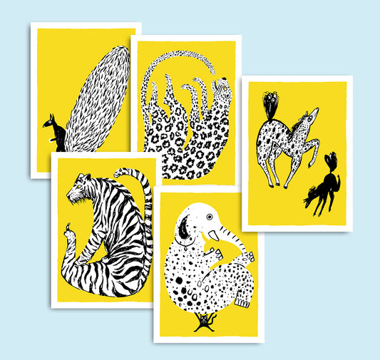 Anna-Lisa Schneeberger - Postkartenset "Tiere"