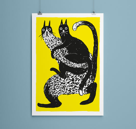 Anna-Lisa Schneeberger - Plakat "Katzen 4"