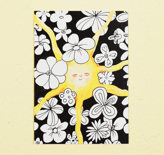 Anna Lena Spring - Postkarte "Sonne"