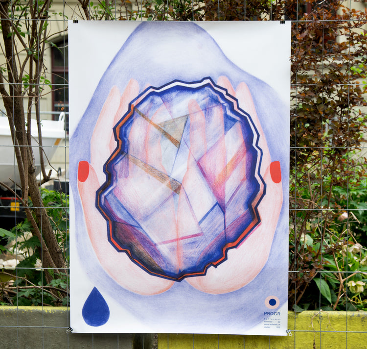 Anna Schmid - Plakat "Die länge meines Zyklus" (Träne)