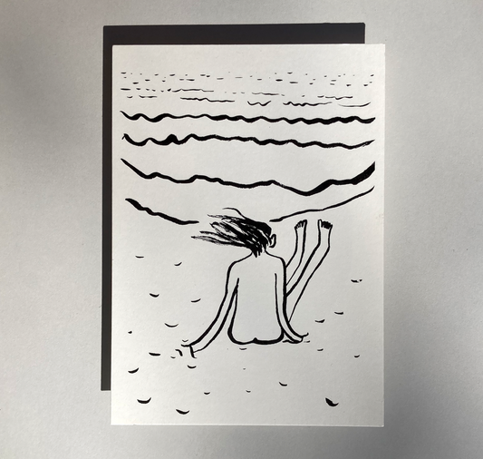 Anna Weber - Postkarte "Strand"