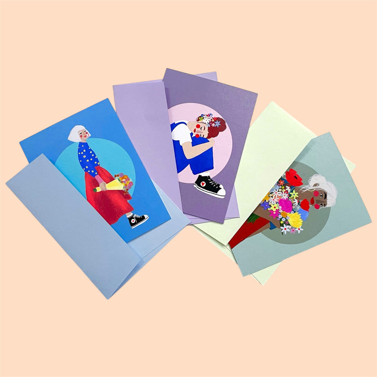 arion illustriert - Postkartenset "Blumen"