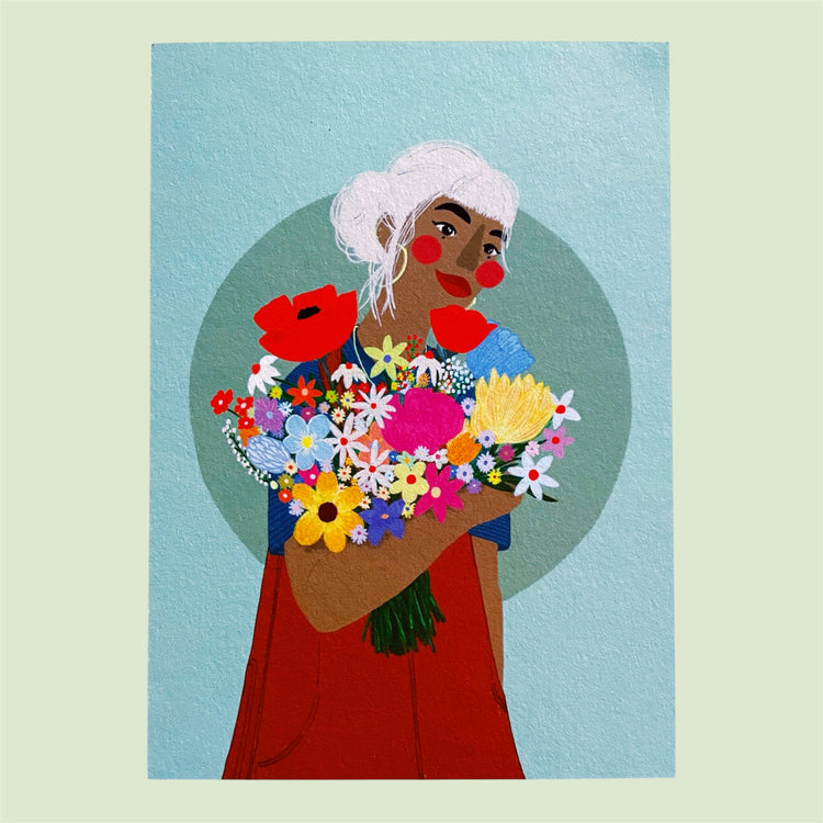 arion illustriert - Postkarte "Bouquet"