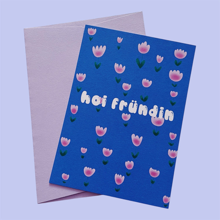 arion illustriert - Postkarte "Hoi Fründin"