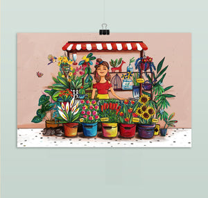 Celine Geser - Plakat "Flowershop"