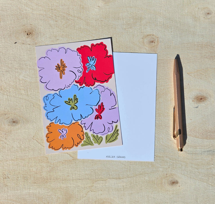 Atelier Gérard - Postkarte "Blumen"