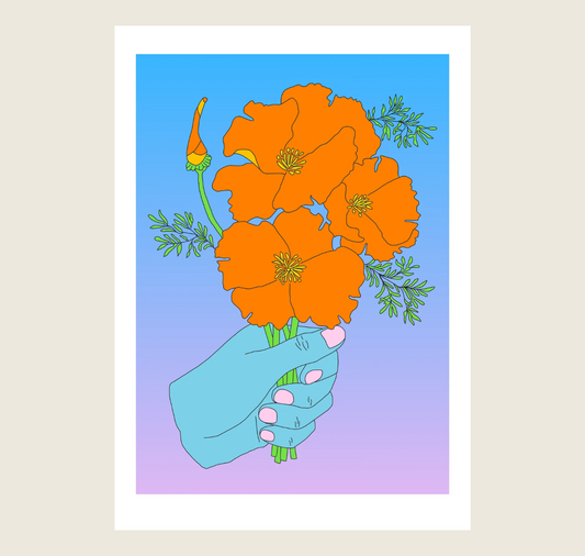 Atelier Gérard - Plakat "Mohnblumen"