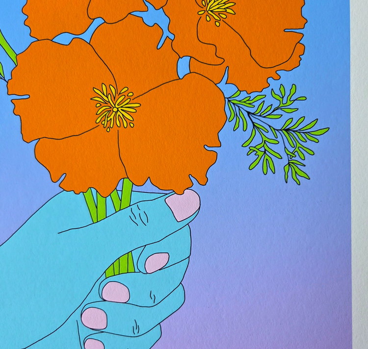 Atelier Gérard - Plakat "Mohnblumen"