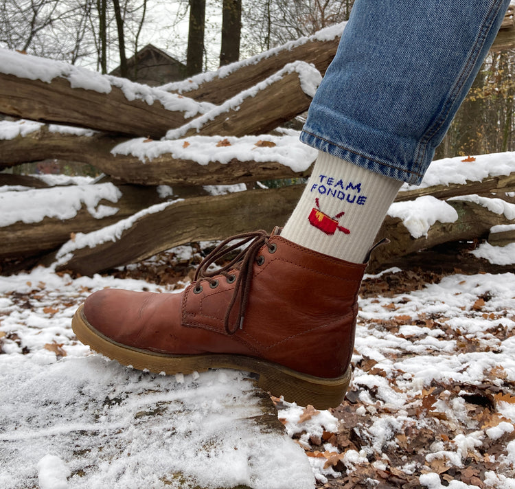 Atelier Goldiger Schlüssel - Sportsocken "Team Fondue"