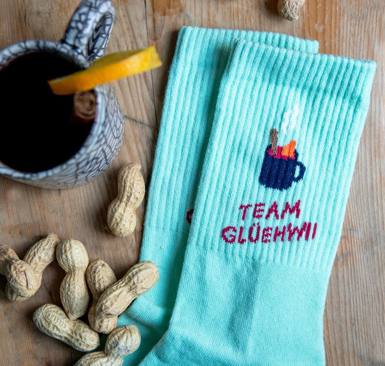 Atelier Goldiger Schlüssel - Sportsocken "Team Glüehwii"