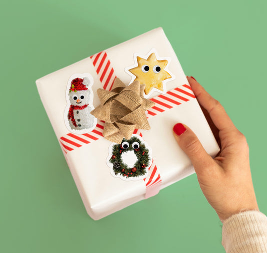 Atelier Goldiger Schlüssel - Stickerbogen "Friends of Santa"