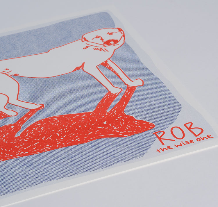 AuxRehli - Plakat-Set "The Gang Member" (blau-rot)