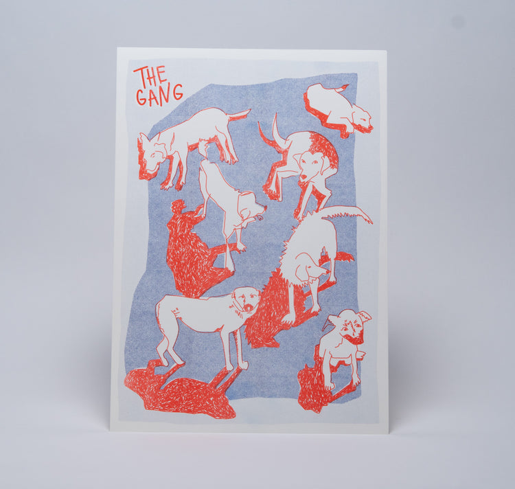 AuxRehli - Plakat "The Gang" (blau-rot)