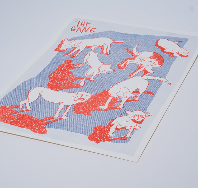 AuxRehli - Plakat "The Gang" (blau-rot)