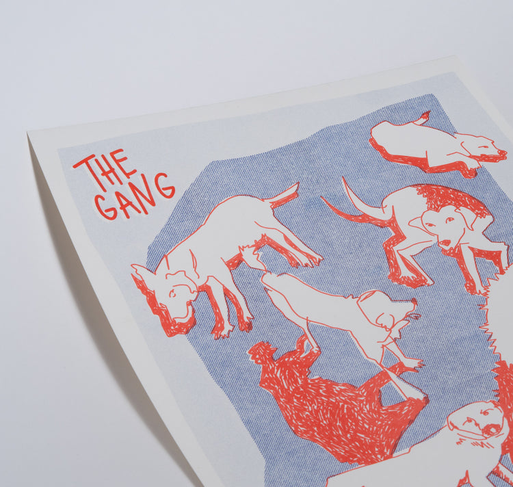 AuxRehli - Plakat "The Gang" (blau-rot)