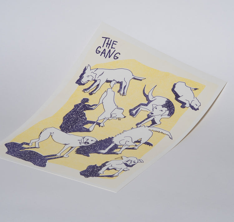 AuxRehli - Plakat "The Gang" (gelb-violett)