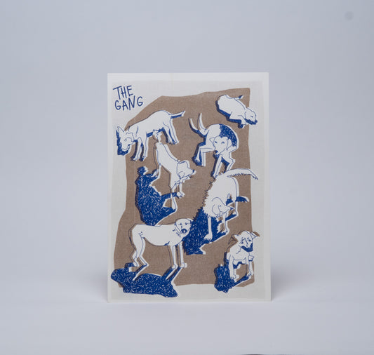 AuxRehli - Plakat "The Gang" (gold-blau)