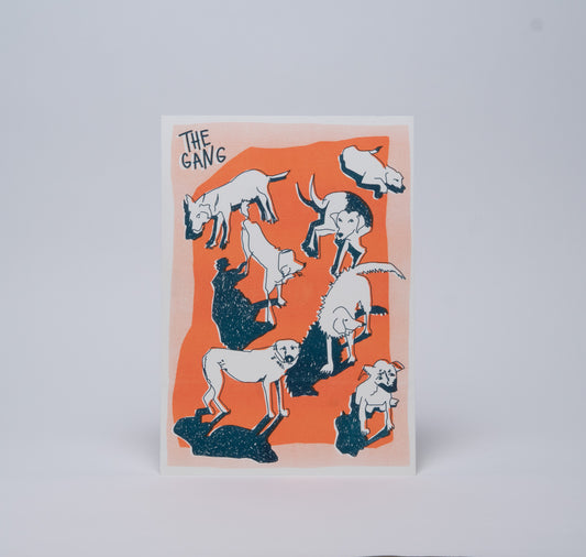 AuxRehli - Plakat "The Gang" (orange-petrol)