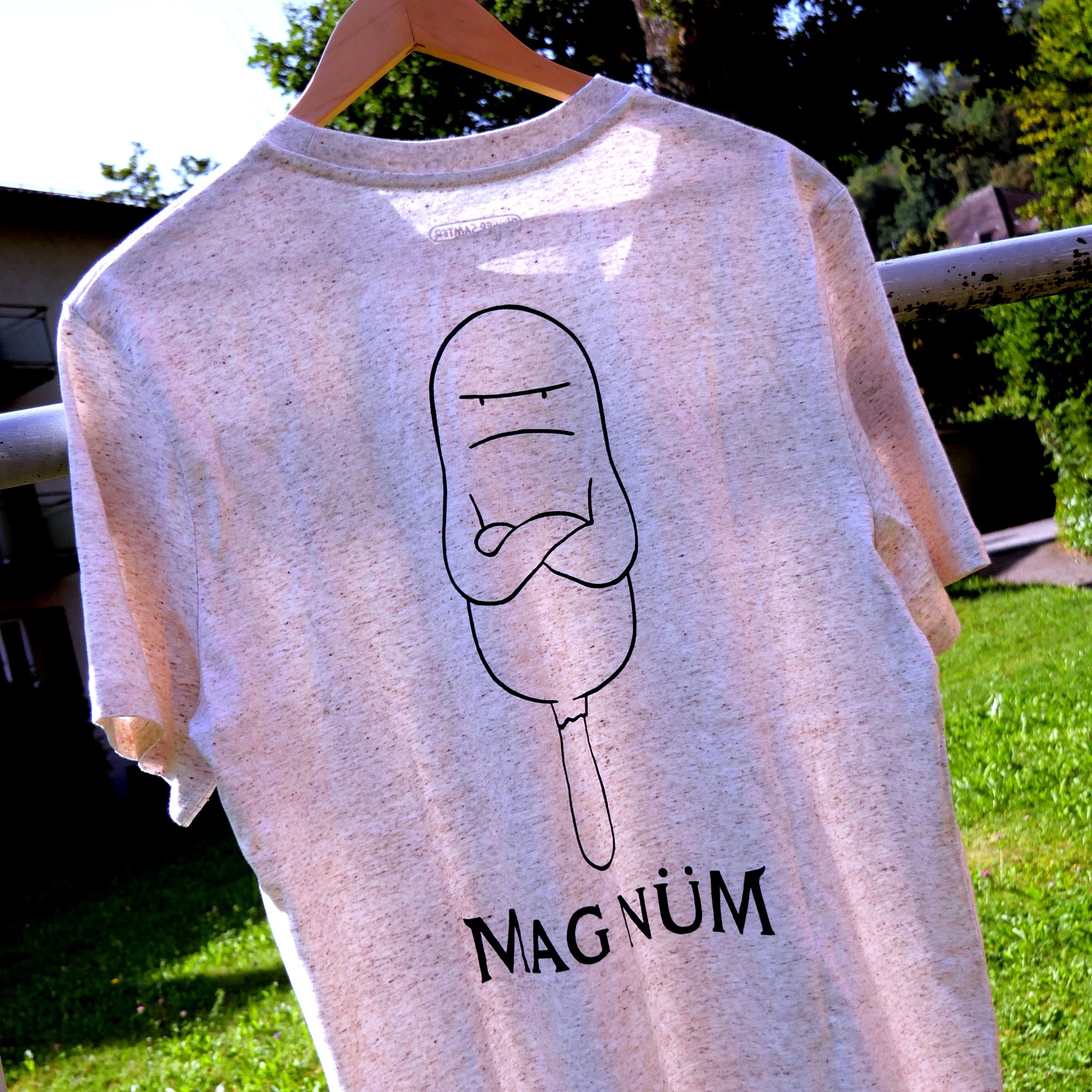 Olivier Samter - T-Shirt "Mag nüm" (hellgrau)