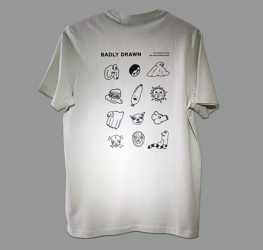 GINNY - Felpa da uomo unica "Badly drawn No2" (S)