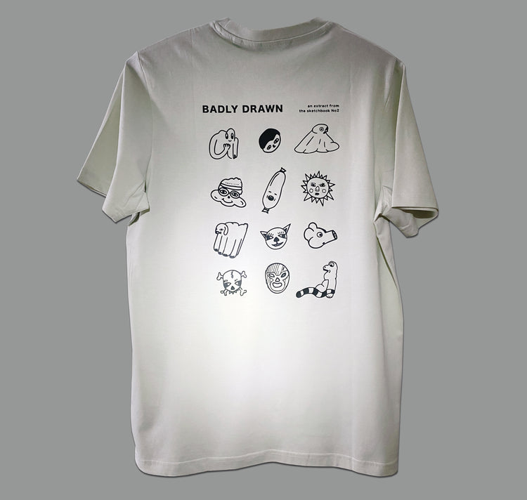 GINNY - Felpa da uomo unica "Badly drawn No2" (S)