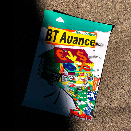 Bleifrei Type - Plakat "Avance Traveloffice"