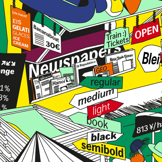 Bleifrei Type - Plakat "Avance Traveloffice"