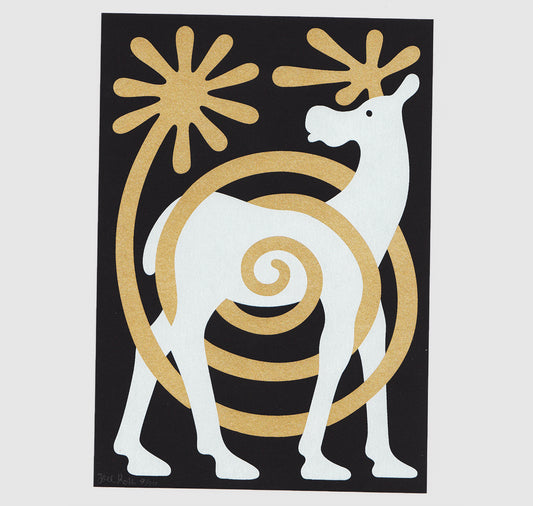 Joël Roth - Postkarte "Elch"