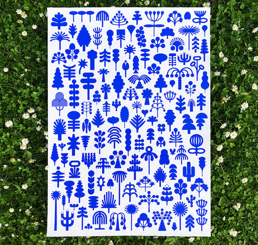 Joël Roth - Plakat "Botanica" (Blue Edition)
