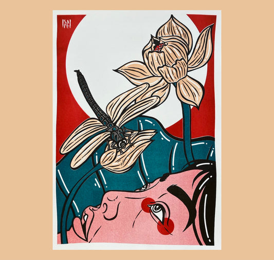 SAFU / Sarah Furrer - Plakat "FOLLOWING THE DRAGONFLIES"