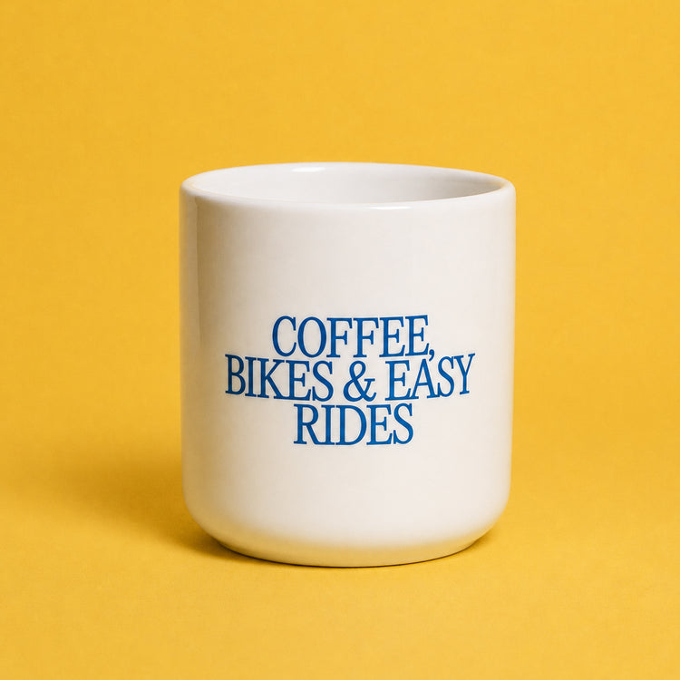 Studio Ciao - Porzellanbecher "Coffee, bikes & easy rides"