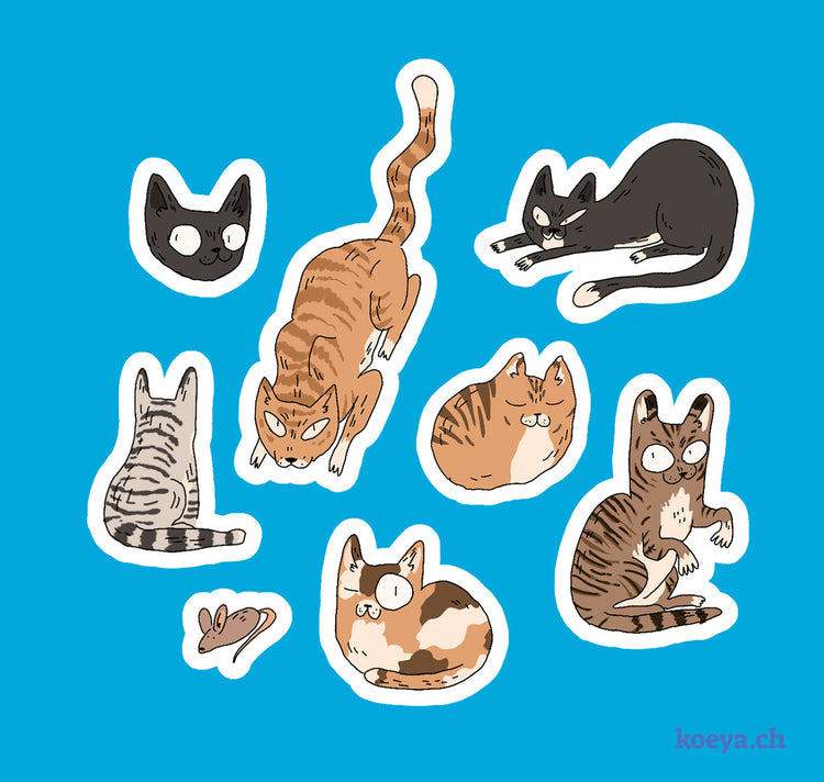 Yasmin König - Vinyl Sticker Set  "Cats and Mischieff"