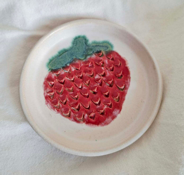 AyuanCeramic - Knoblauch-Reibe "Strawberry"