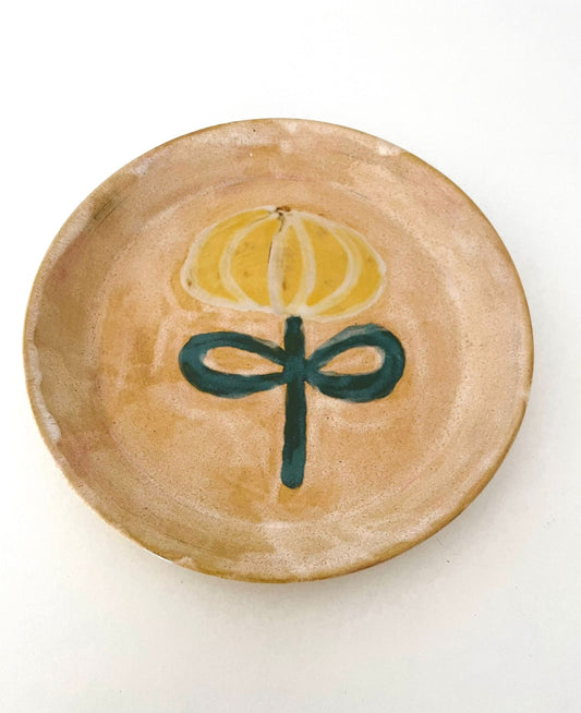 AyuanCeramic - Teller "Flower" (yellow)