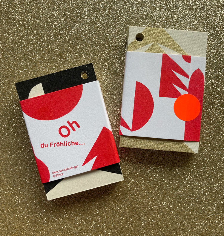 Claudia Wirth - Coffret d'étiquettes cadeaux "OH du Fröhlich!"