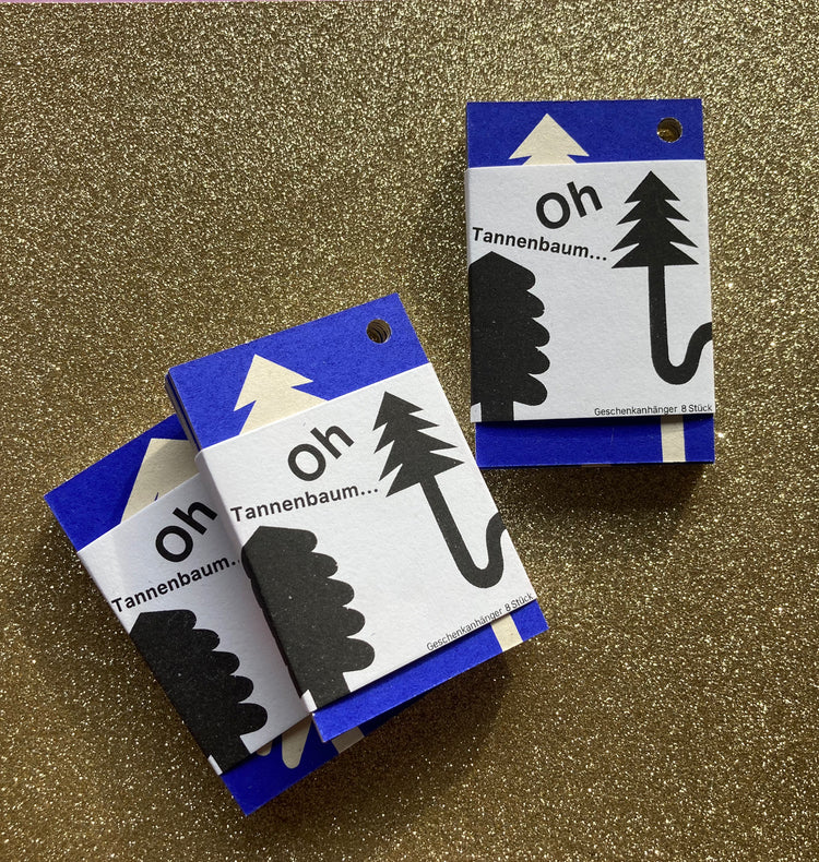 Claudia Wirth - Ensemble d'étiquettes cadeaux « Oh sapin de Noël ! »