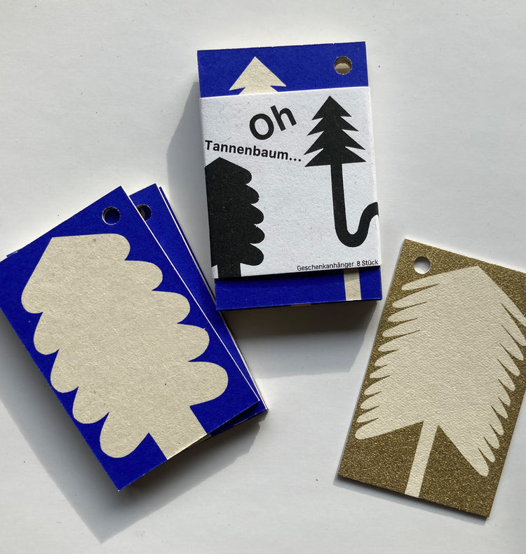 Claudia Wirth - Ensemble d'étiquettes cadeaux « Oh sapin de Noël ! »